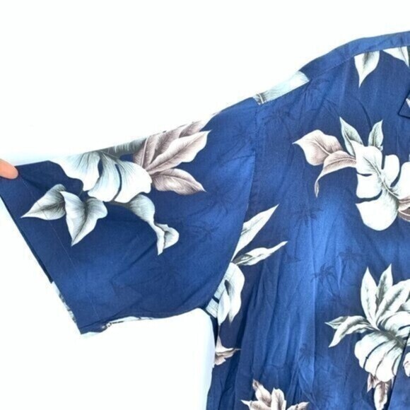 Campia Moda Hawaiian Shirt Sz L Men Vacation Button Down Short Sleeve - Picture 5 of 10